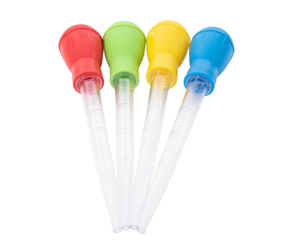 Pipetten - dropper - voor 30 ml - 28 x 4 cm - zand & water - set van 4