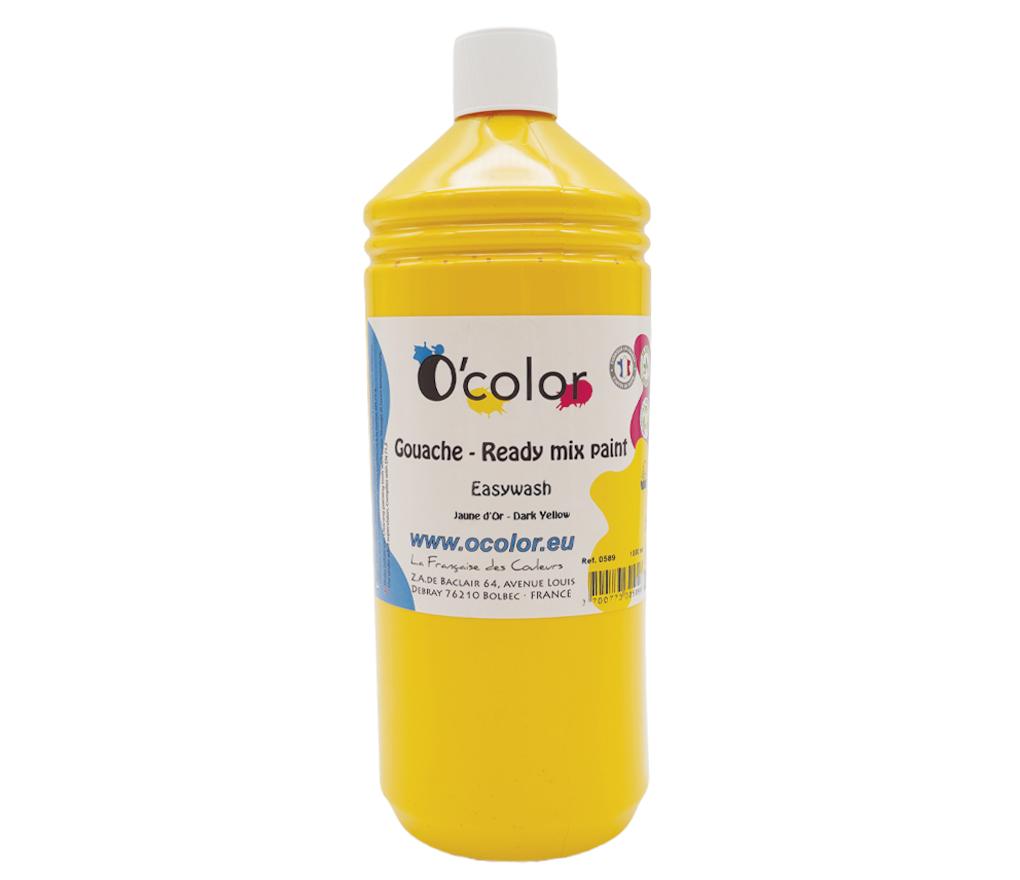 Plakkaatverf 1000 ml 03 donkergeel - Per stuk