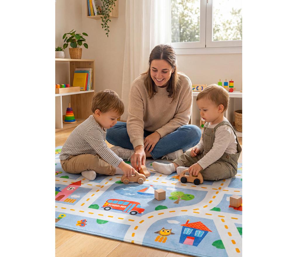 Matten - speelmat - stratentapijt - 130 x 180 cm - per stuk