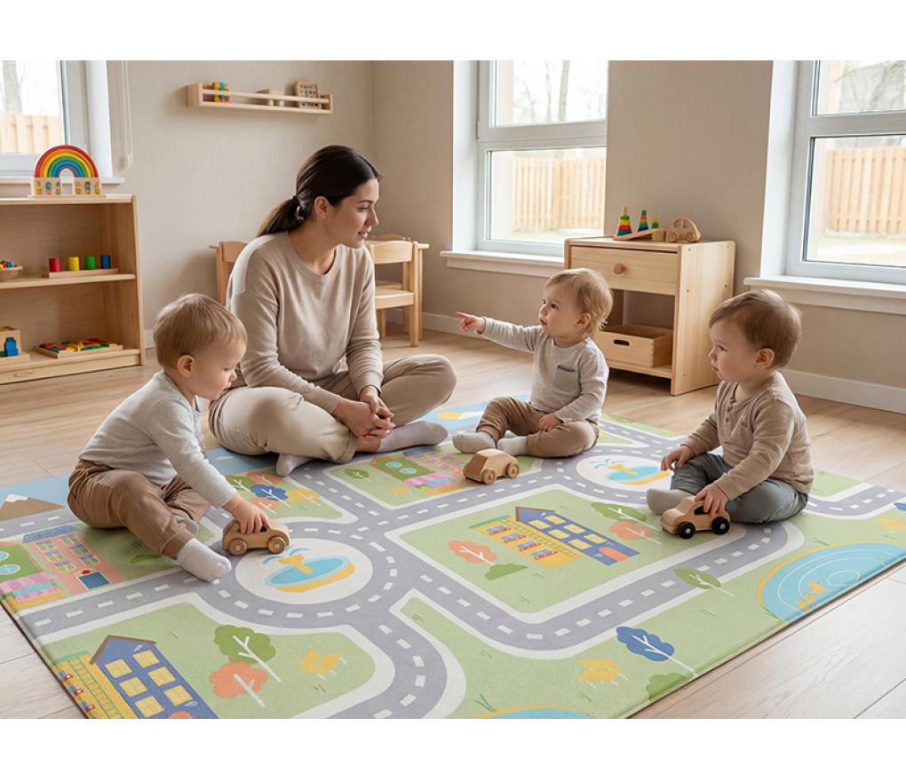 Matten - speelmat - stratentapijt - 140 x 200 cm - foam - per stuk