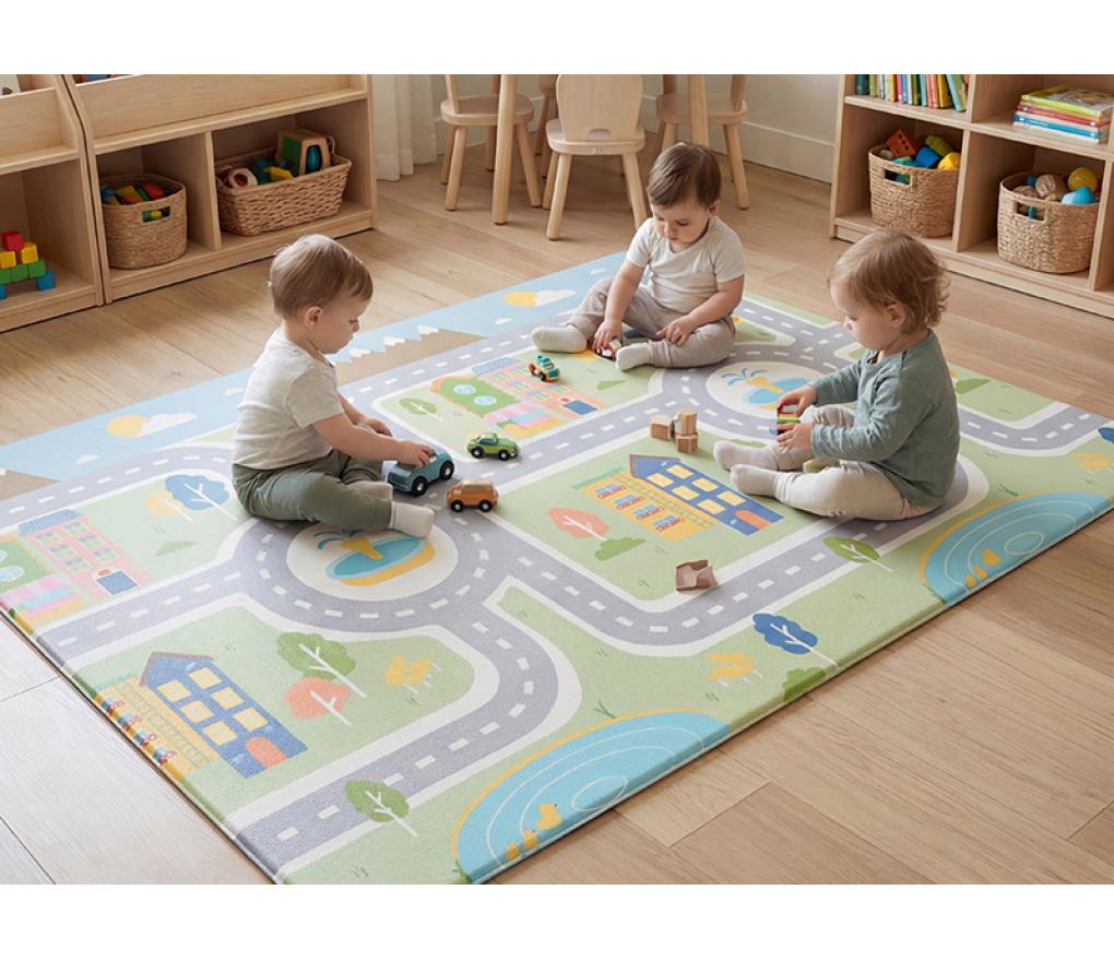 Matten - speelmat - stratentapijt - 140 x 200 cm - foam - per stuk