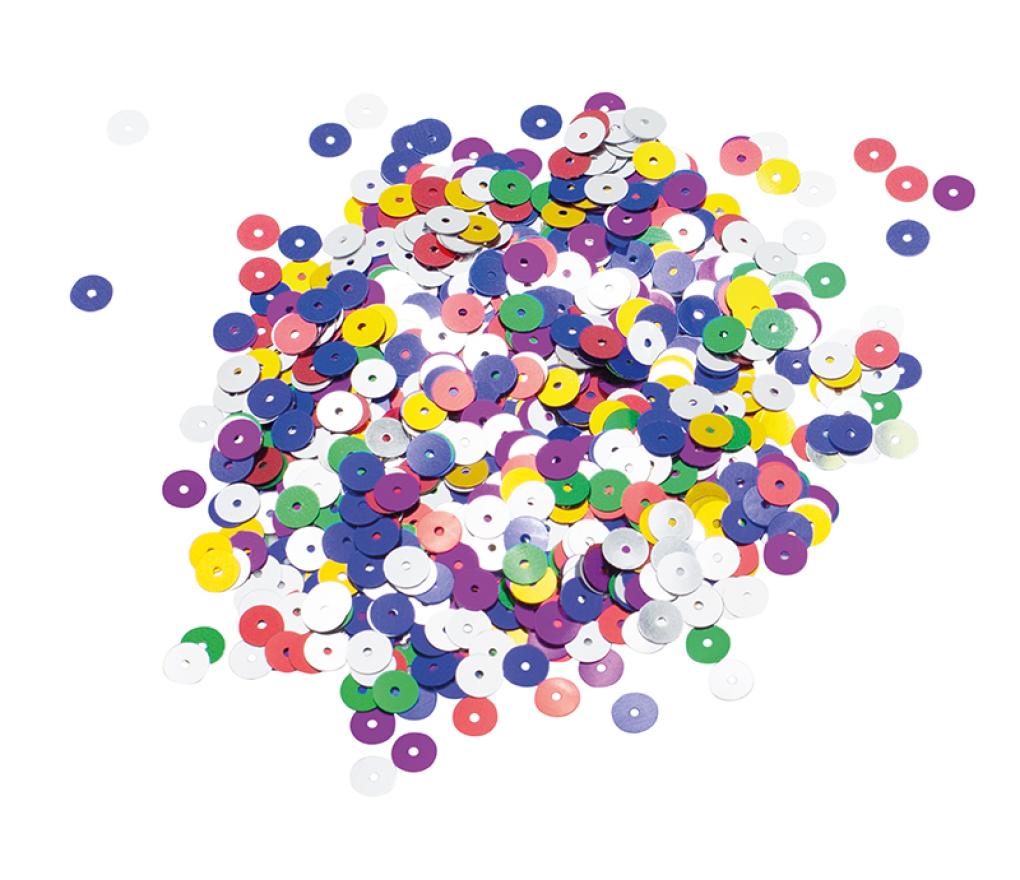 Pailletten - rond - klein - 0.6 cm- decoratie - set van 180 g assorti