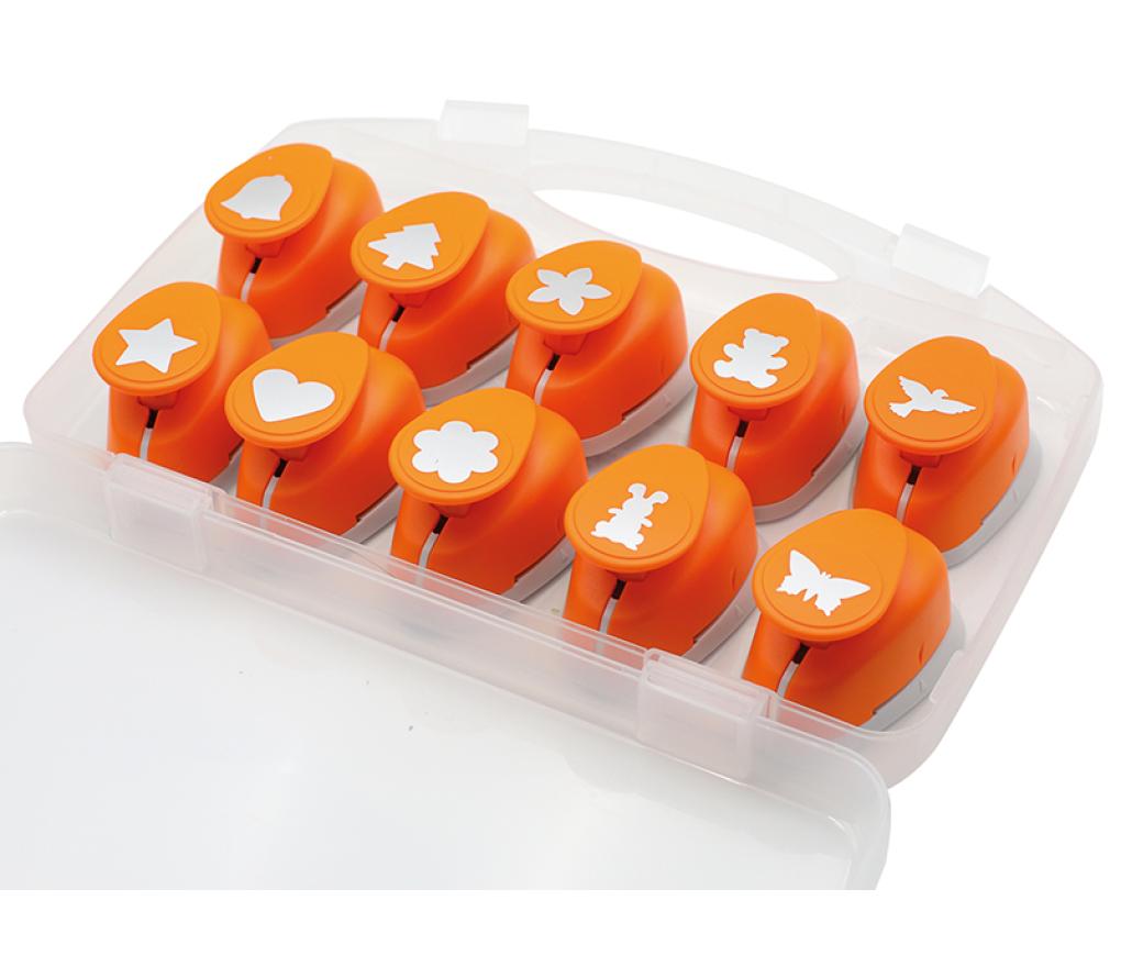 Ponsen - figuurpons - basisset ø 25 mm - set van 10 assorti