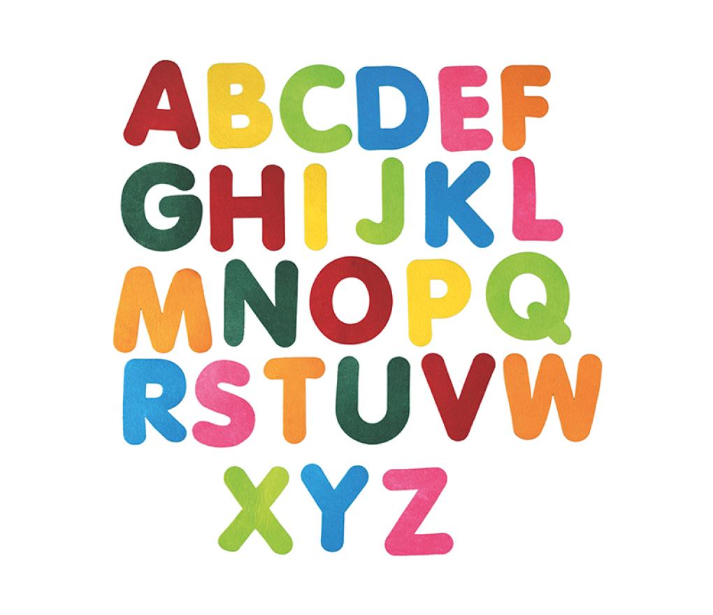 Letters - vilt - textiel - zelfklevend - jumbo - set van 150 assorti