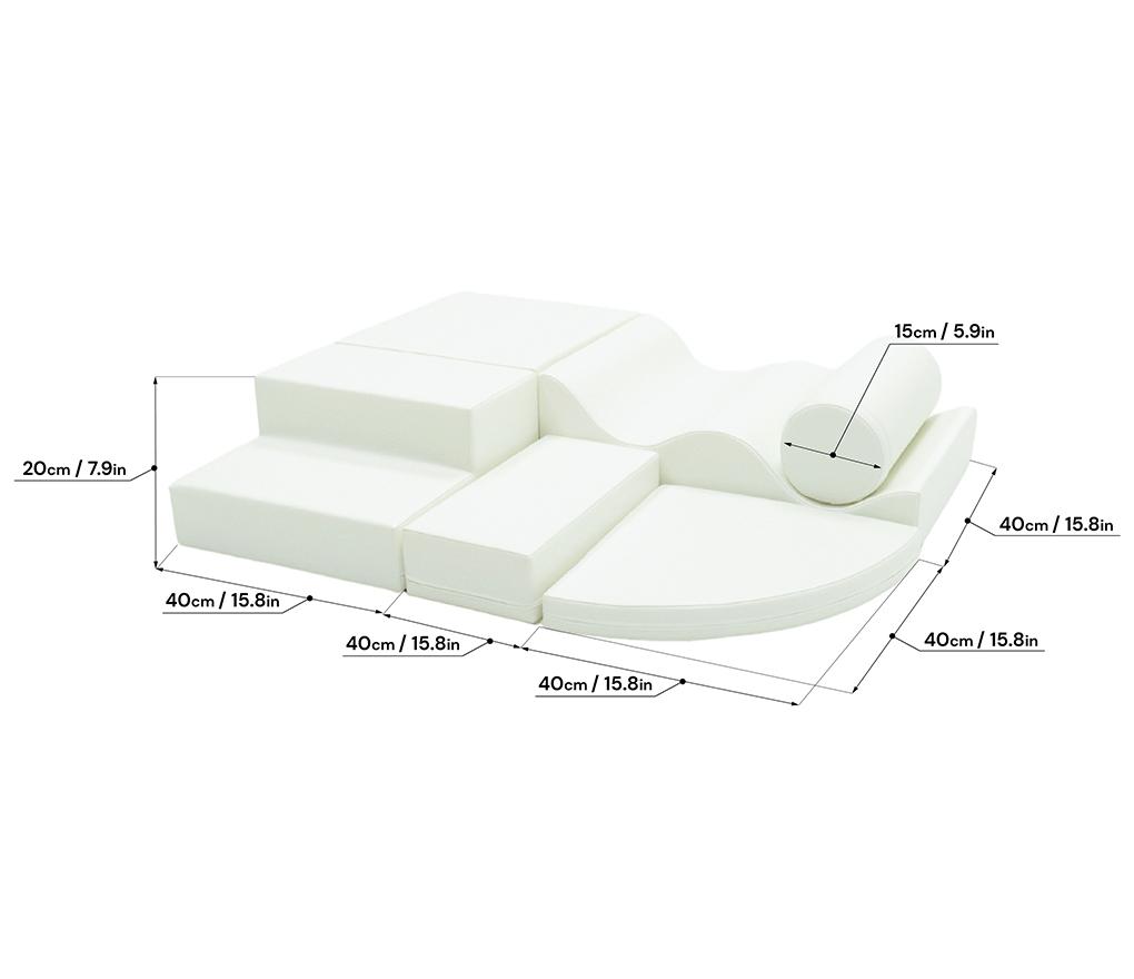 Soft Play - Iglu - Explorer pastel turquoise - kruipzone - set van 6