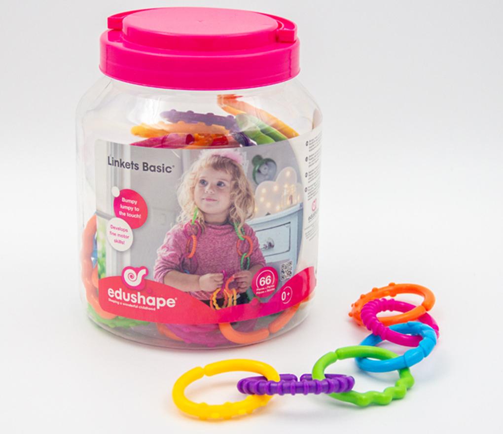Constructie - Edushape - schakelringen - sensory linkets - jumbo - set van 66