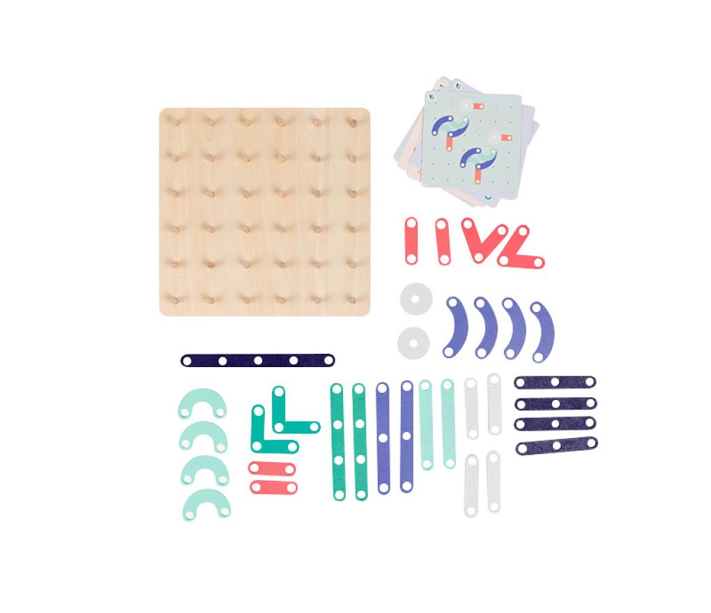 Spel - nabouwen - BS Toys Geoplank - kleur en vorm - per spel