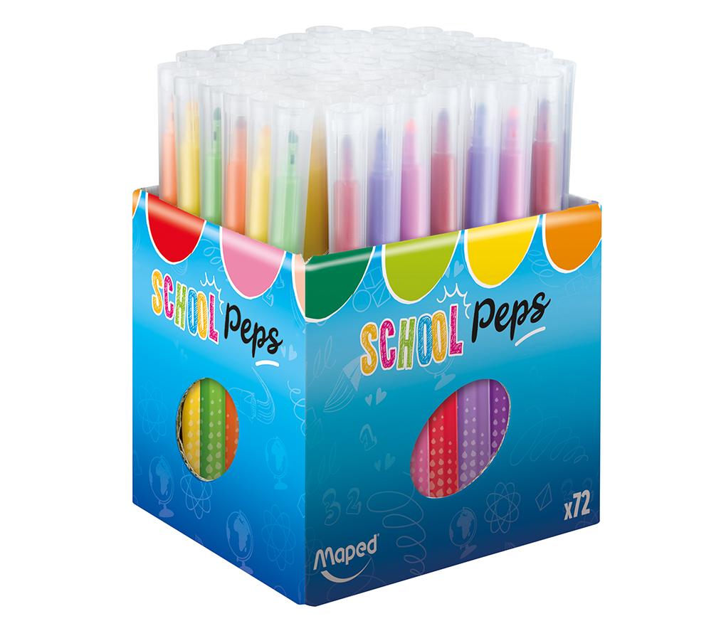 Stiften - kleurstiften - Maped School'Peps Long Life - set van 72