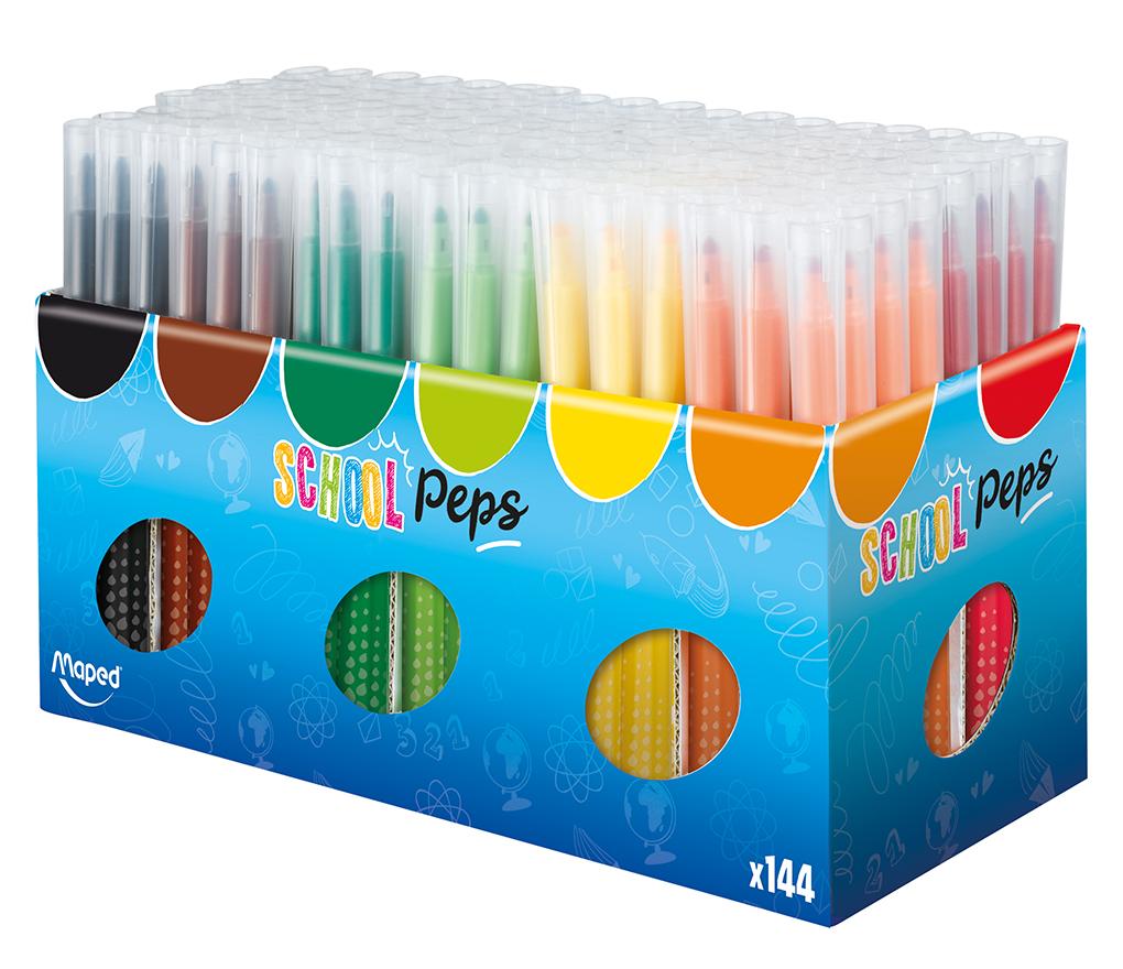 Stiften - kleurstiften - Maped School'Peps Long Life - set van 144