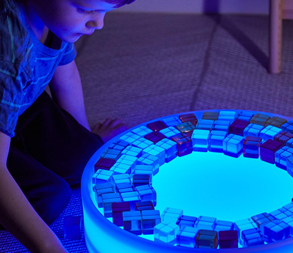 Lichtbord - lichttray - rond - oplaadbaar - 60 cm - per stuk