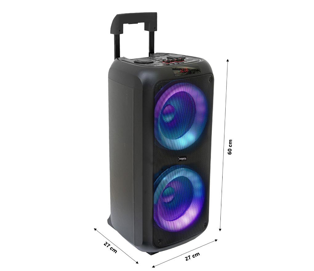 Muziekinstallatie - bluetooth speaker - Ibiza VENUS600 - trolley - per stuk