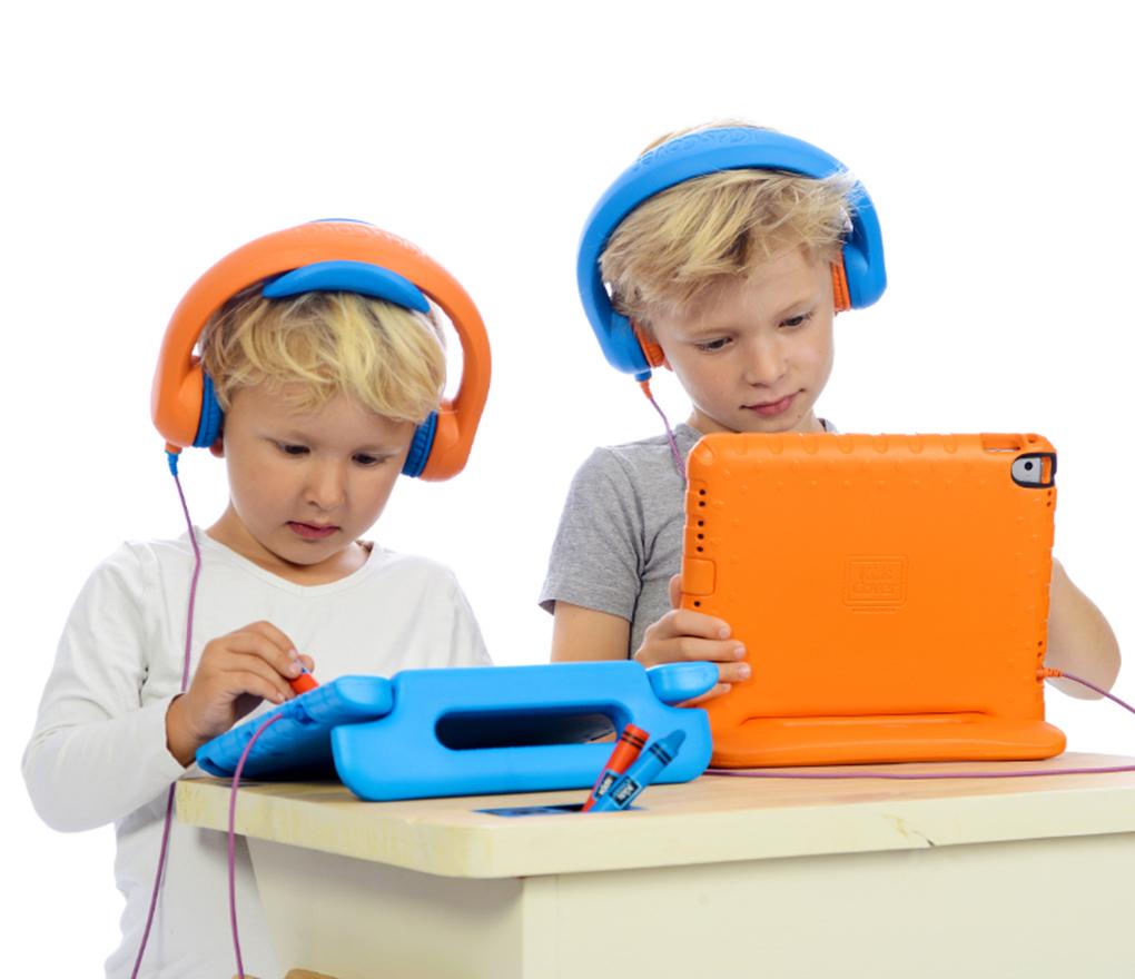 Hoofdtelefoon - Safe 'n Sound 6 Pack - KidsCover - blauw & oranje - set van 6