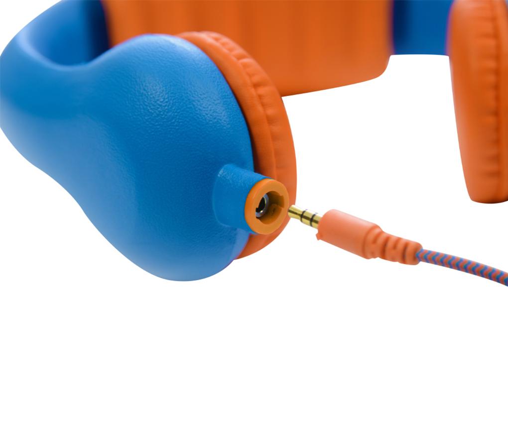 Hoofdtelefoon - Safe 'n Sound 6 Pack - KidsCover - blauw & oranje - set van 6