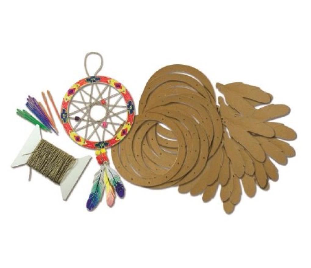 Dromenvanger in karton 13 cm met accessoires set/12 - Per pak
