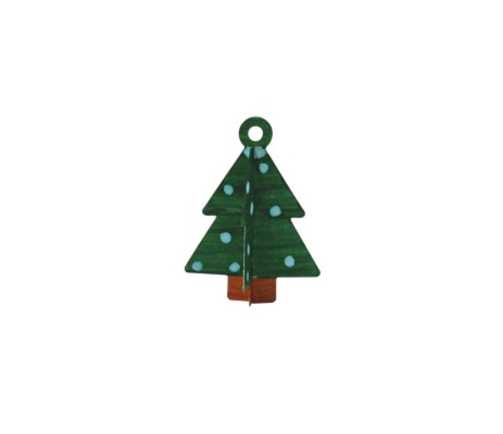Kartonnen hangers 2D om te decoreren kerst set/25 - Per pak