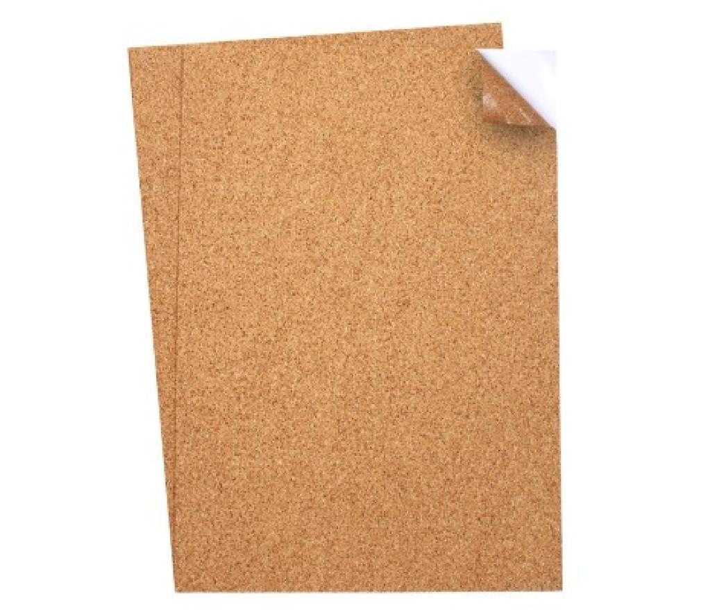 Kurk A4  210 x 297 mm 1 mm dik zelfklevend vel pak/2 - Per pak