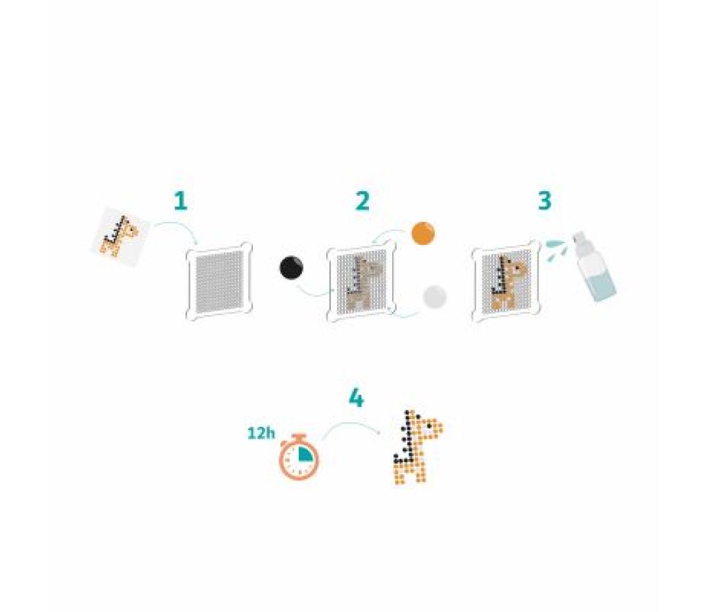 Onderplaten voor waterparels vierkant 8 x 8 cm set/5 - Per pak