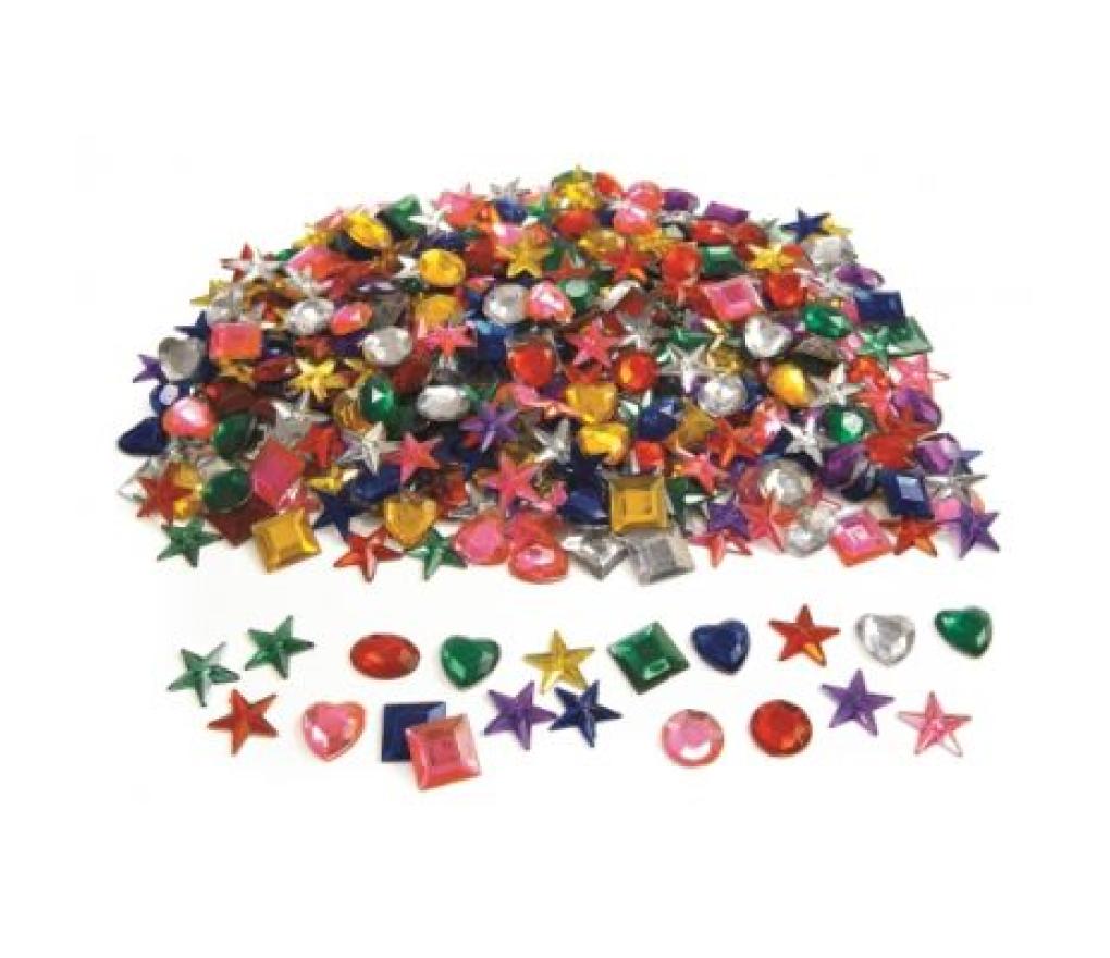 Sierstenen assorti vormen en kleuren zak/800 - Per pak