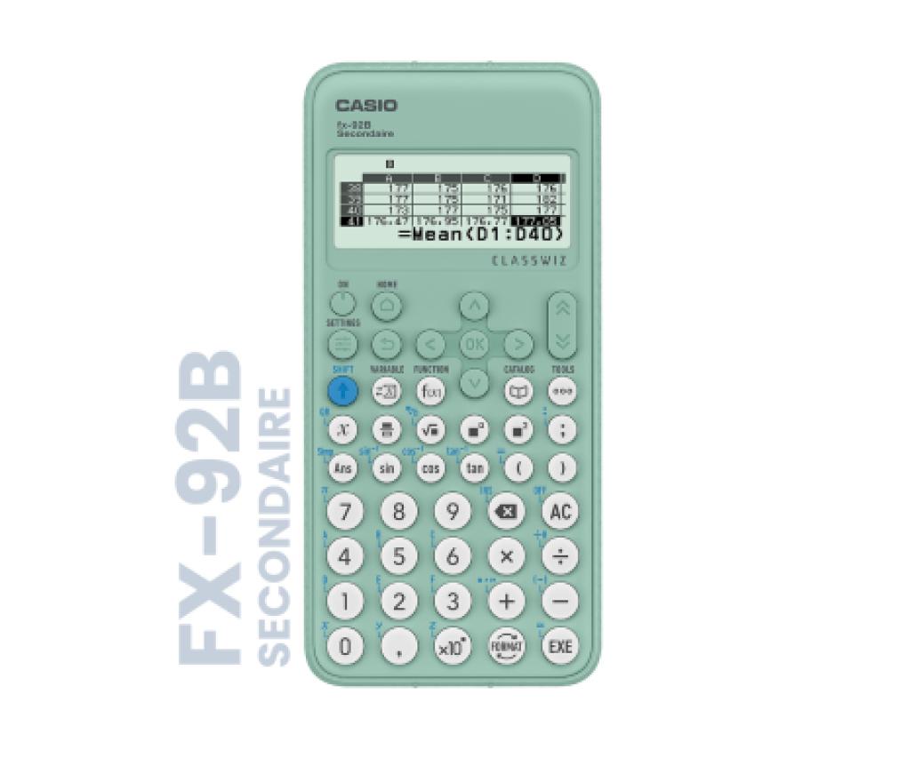 Rekenmachine wetenschappelijk Casio FX-92B secundair (vervangt special college) - Per stuk