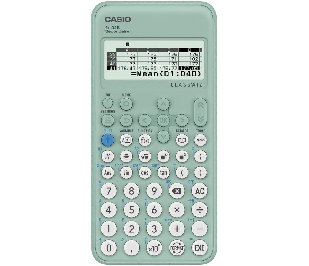 Rekenmachine wetenschappelijk Casio FX-92B secundair (vervangt special college) - Per stuk