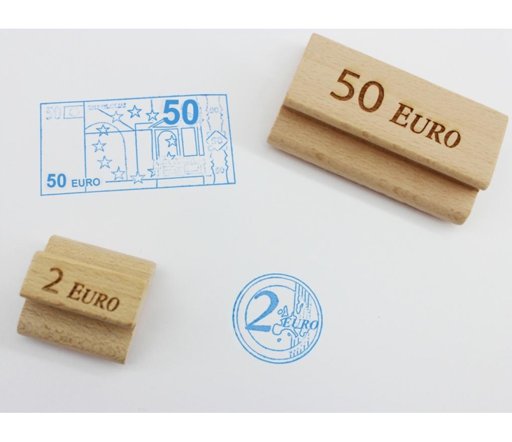 Stempelset eurobriefjes 40 x 75 mm - Per stuk