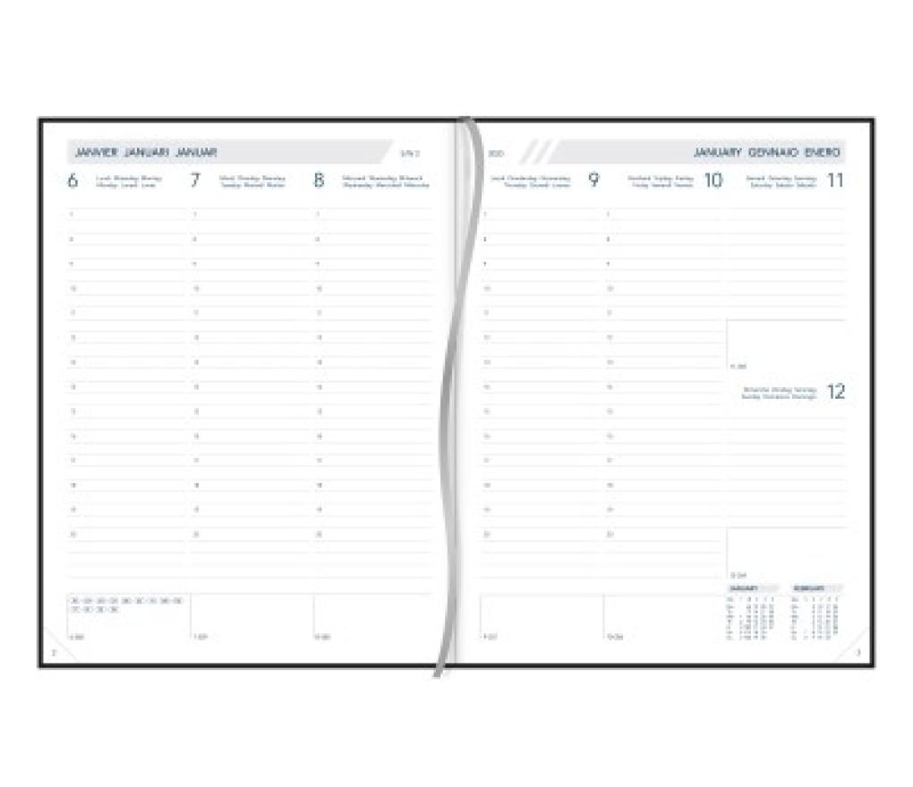 Agenda bureelmodel Business 175 x 225 mm 7D/2P - Per stuk