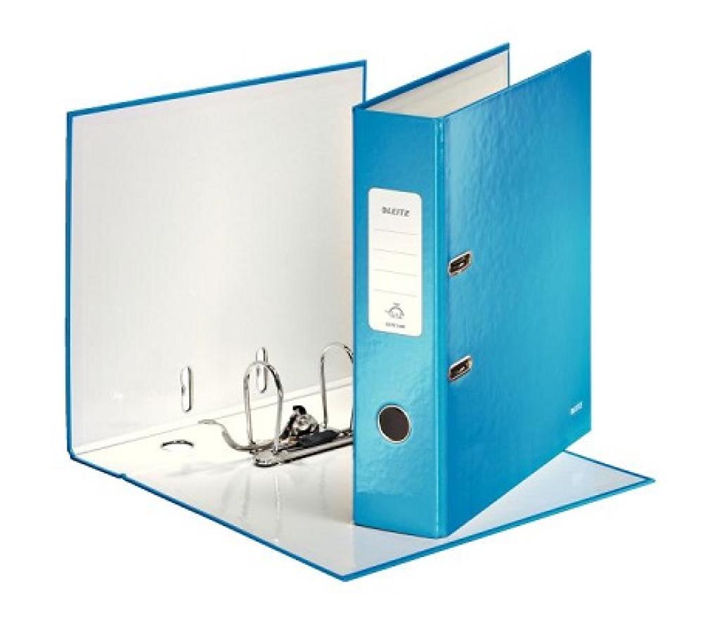 Klasseur A4 karton Leitz 1005 WOW 8 cm blauw - Per stuk