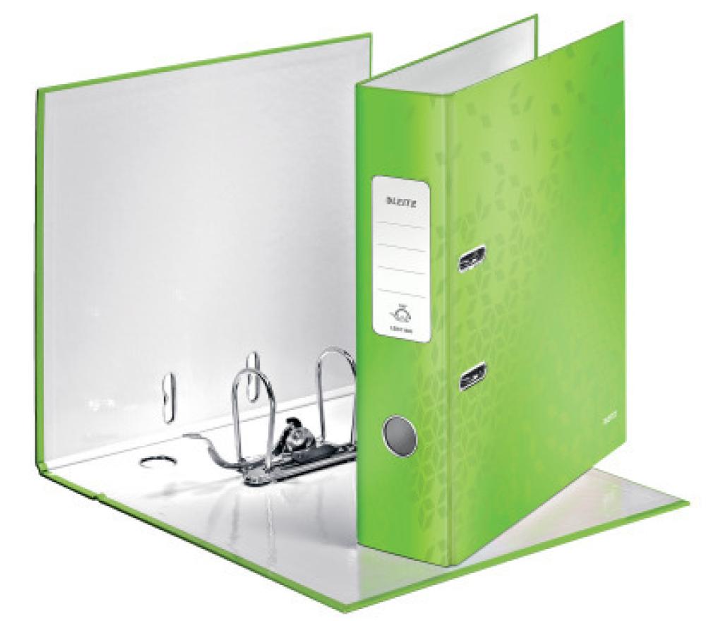 Klasseur A4 karton Leitz 1005 WOW 8 cm groen - Per stuk