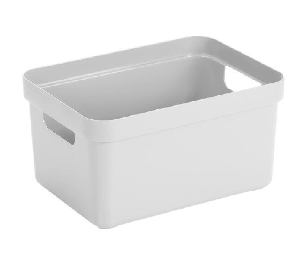 Opbergdoos Sunware Sigma home box 13L 35 x 24,6 x 18,3 cm wit - Per stuk