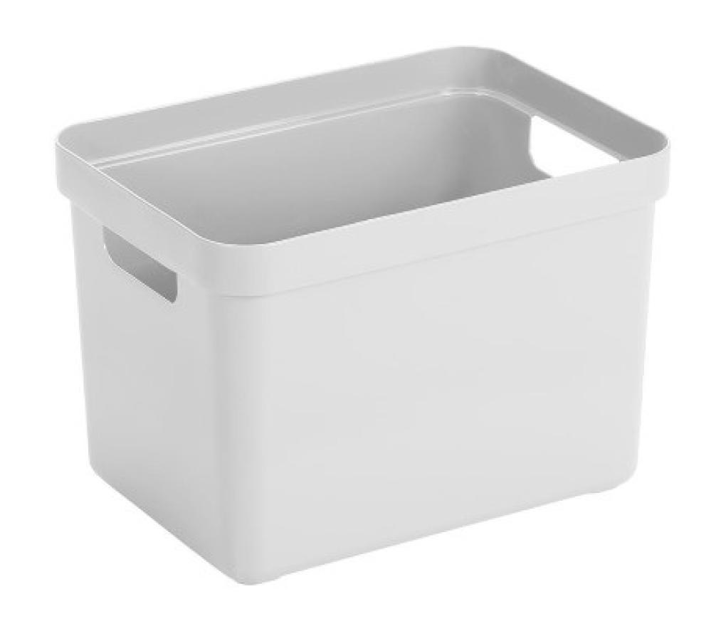 Opbergdoos Sunware Sigma home box 18L 35 x 24,6 x 24,3 cm wit - Per stuk