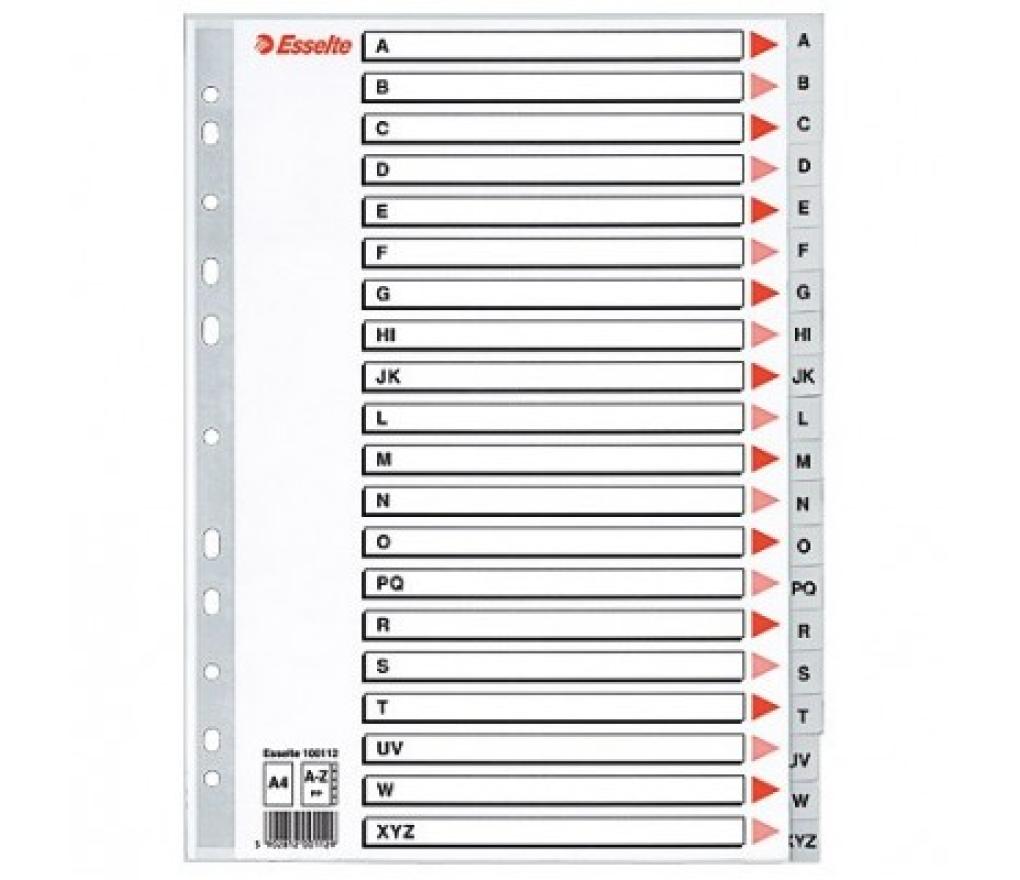 Repertorium A4 A/Z PP grijs Esselte - Per stuk
