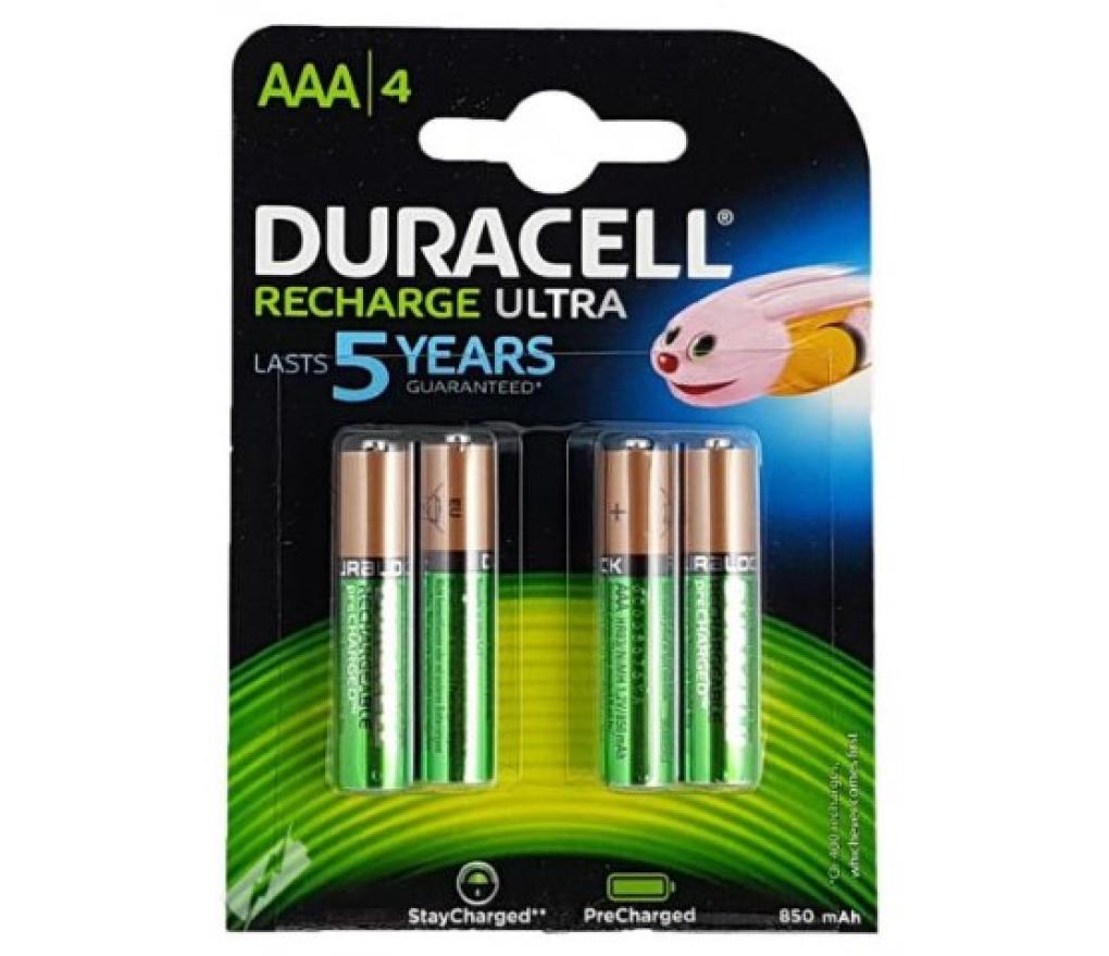 Batterij Duracell herlaadbaar Ultra 900mAh AAA blister/4 - Per pak