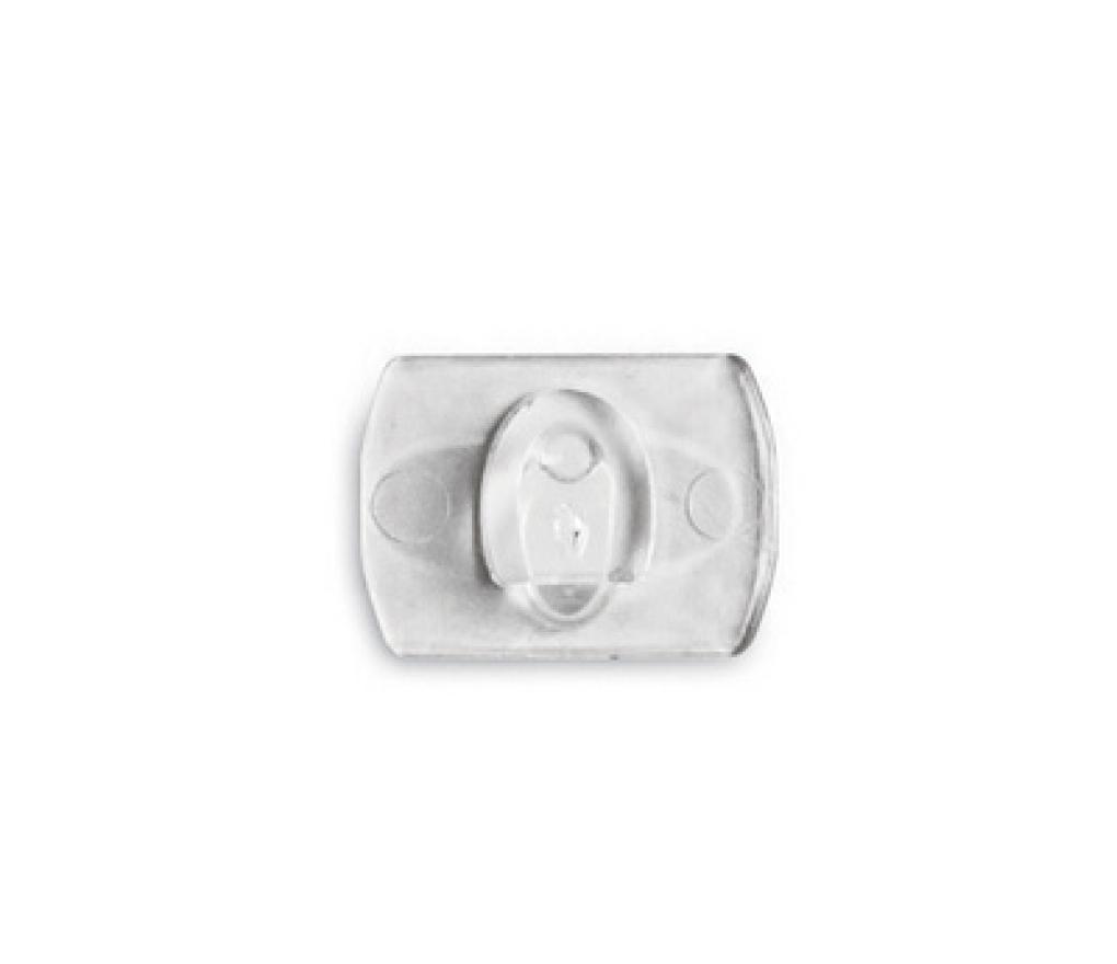 Haakjes Command kunststof transparant blister/20 - Per pak
