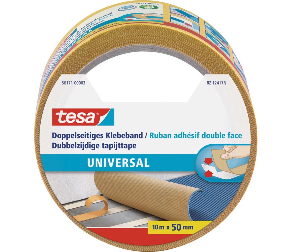 Kleefband dubbelzijdig Tesa 50 mm x 10 m - Per stuk