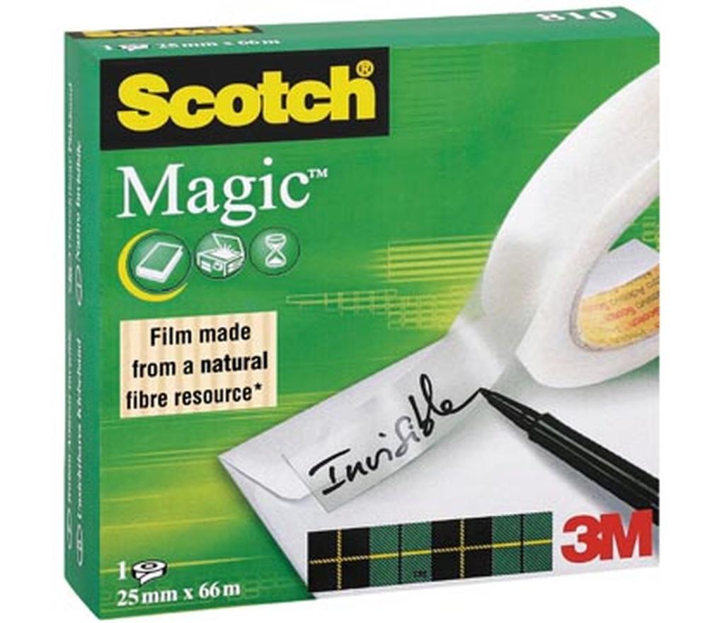 Kleefband Scotch Magic Tape 810 25 mm x 66 m - Per stuk