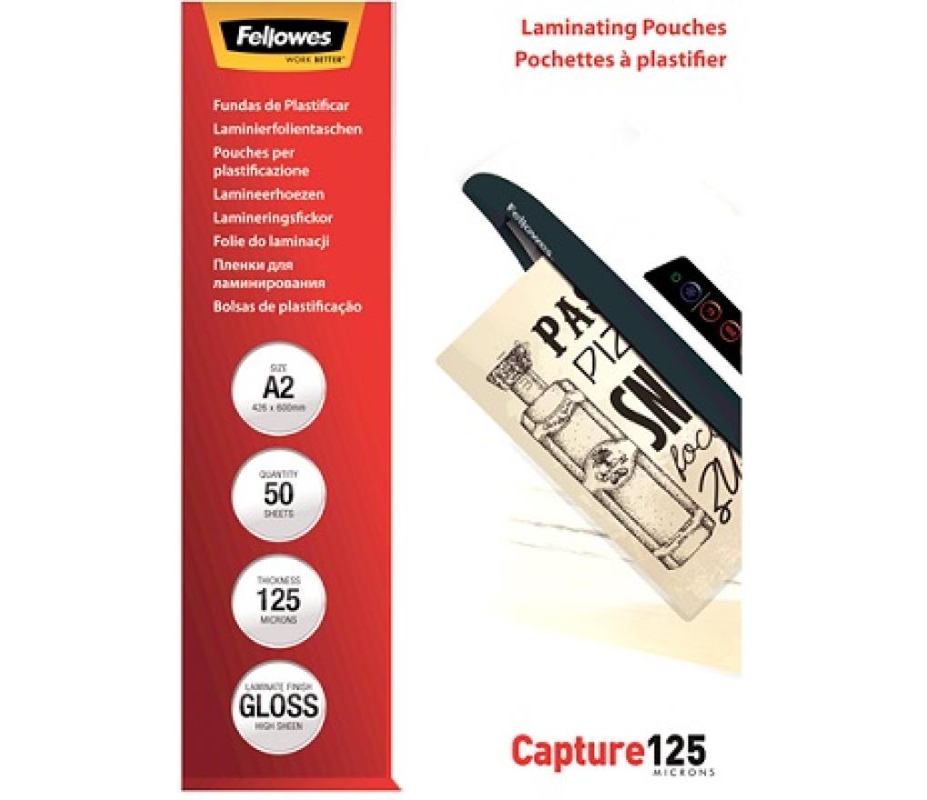 Lamineeretuis Fellowes A2 125 micron doos/50 - Per pak
