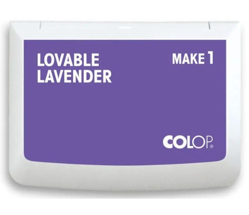 Stempelkussen Colop Make 1 9 x 5 cm waterbasis lovable lavender - Per stuk