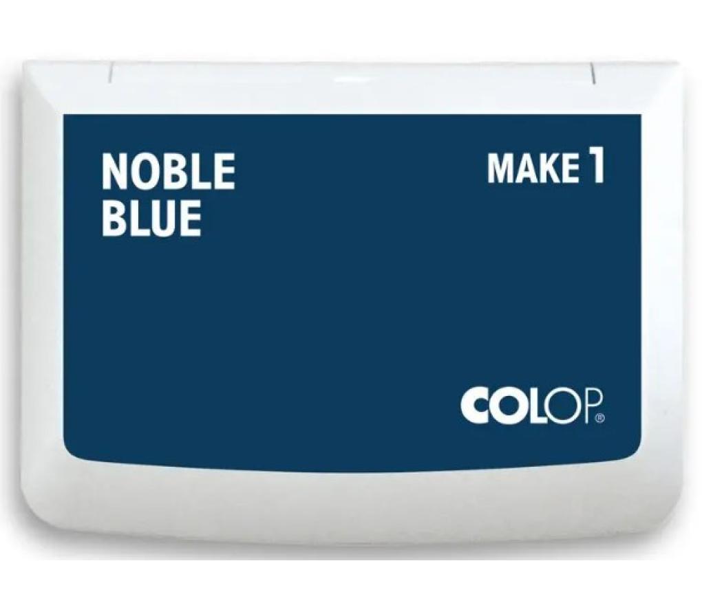 Stempelkussen Colop Make 1 9 x 5 cm waterbasis noble blue - Per stuk