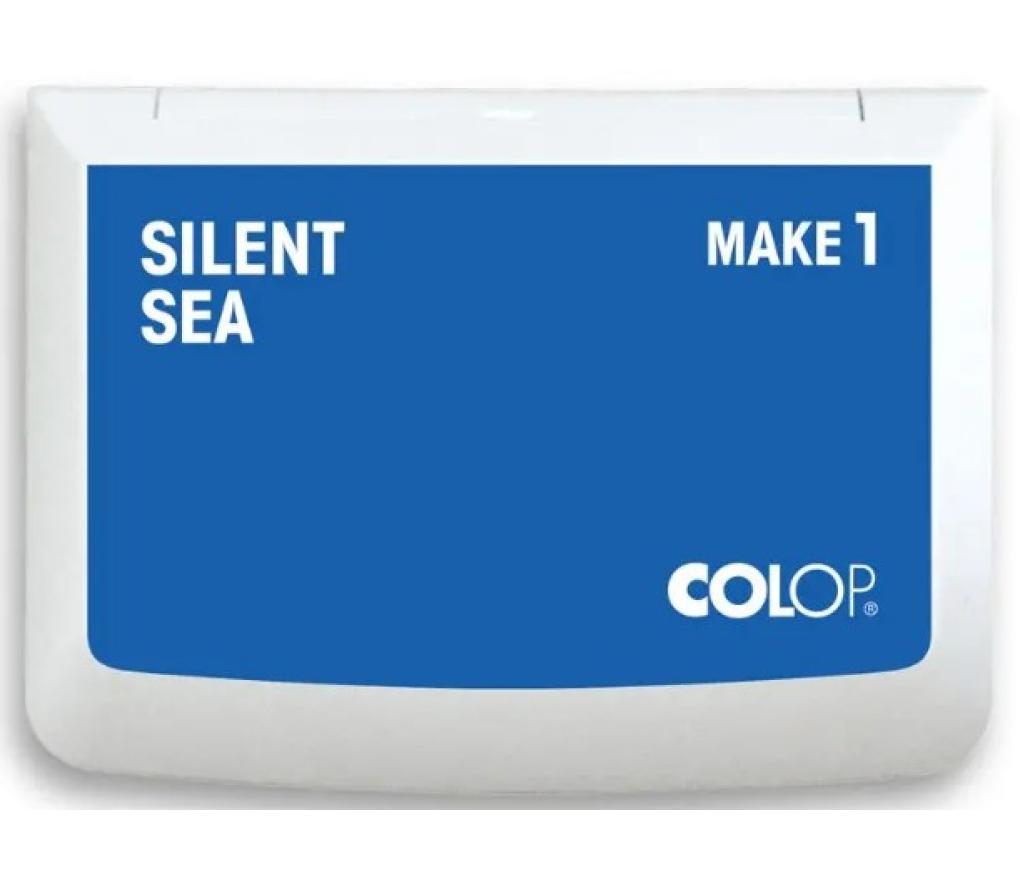 Stempelkussen Colop Make 1 9 x 5 cm waterbasis silent sea - Per stuk