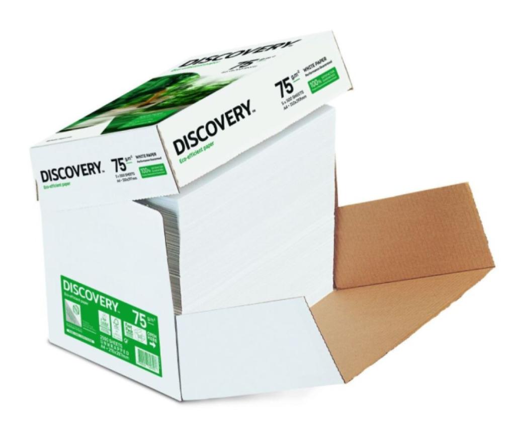 Kopieerpapier A4 75 g Discovery extra wit box/2500 - Per pak