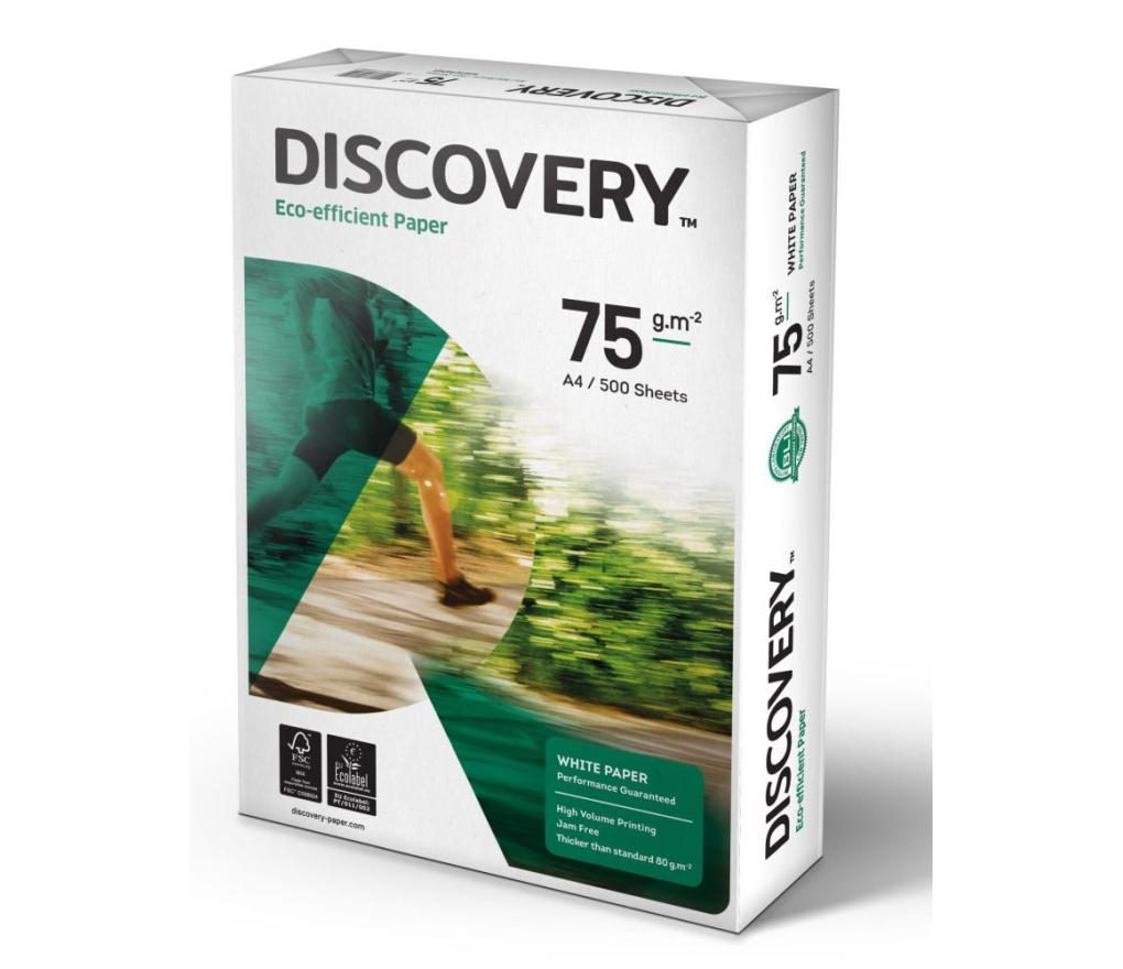 Kopieerpapier A4 75 g Discovery extra wit riem/500 - riem