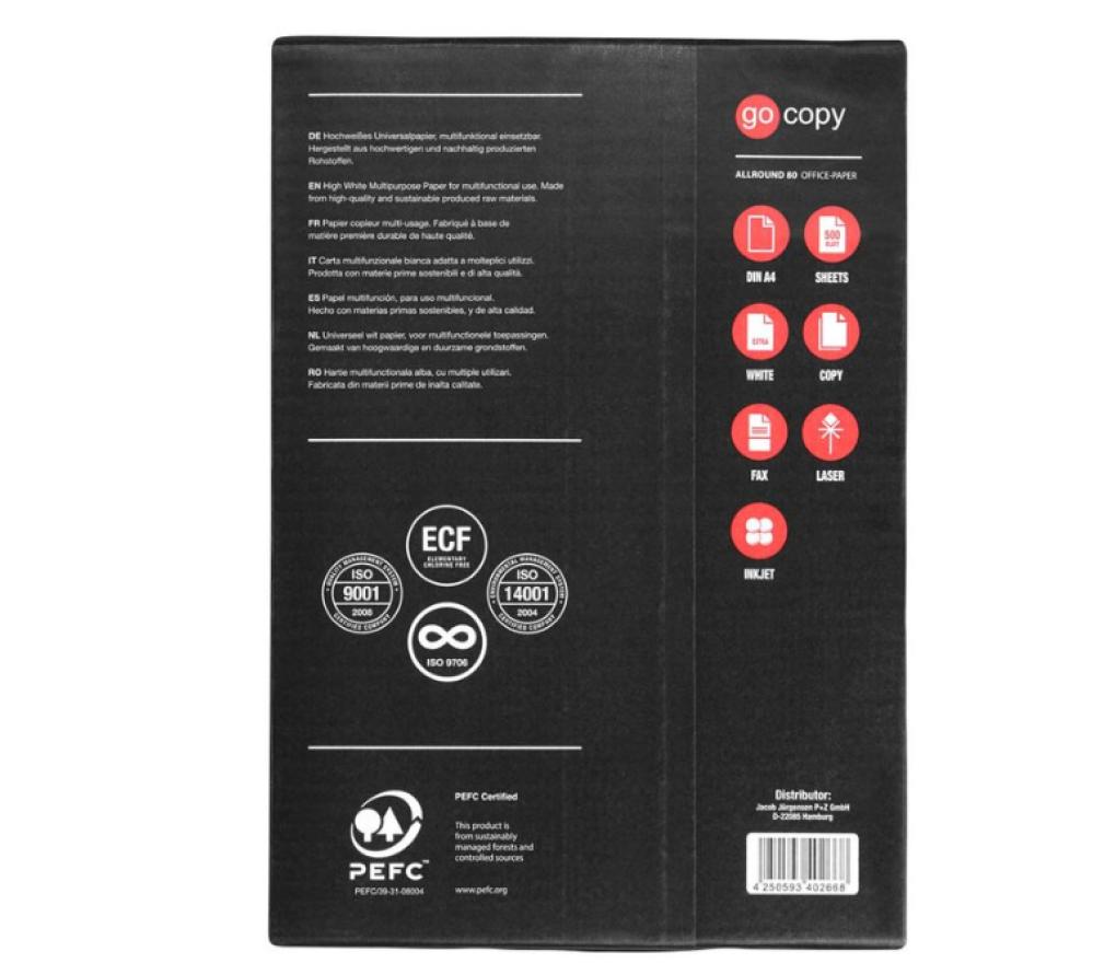Kopieerpapier A4 80 g Copy Paper wit riem/500 - riem