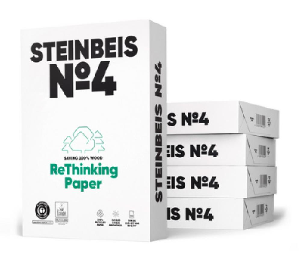Kopieerpapier A4 80 g Steinbeis Evolution wit gerecycleerd riem/500 - riem