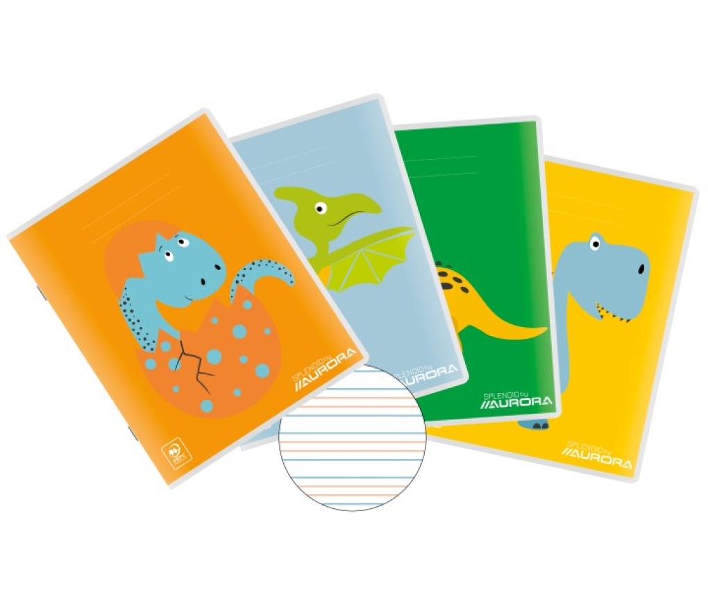 Schoonschrift 165 x 210 mm 16 blad 3 lijnen 3 mm gelijke afstand - Per stuk