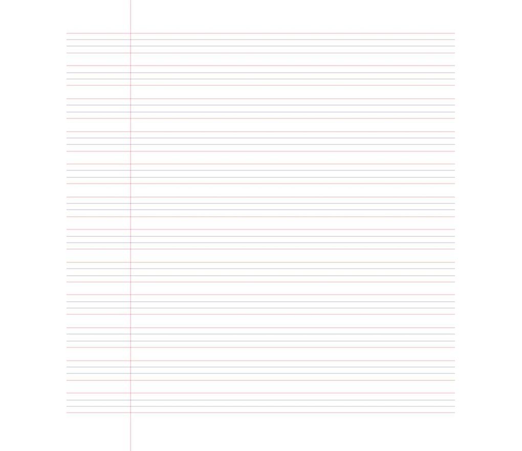Schoonschrift 165 x 210 mm 16 blad 4 lijnen 3 mm gelijke afstand - Per stuk