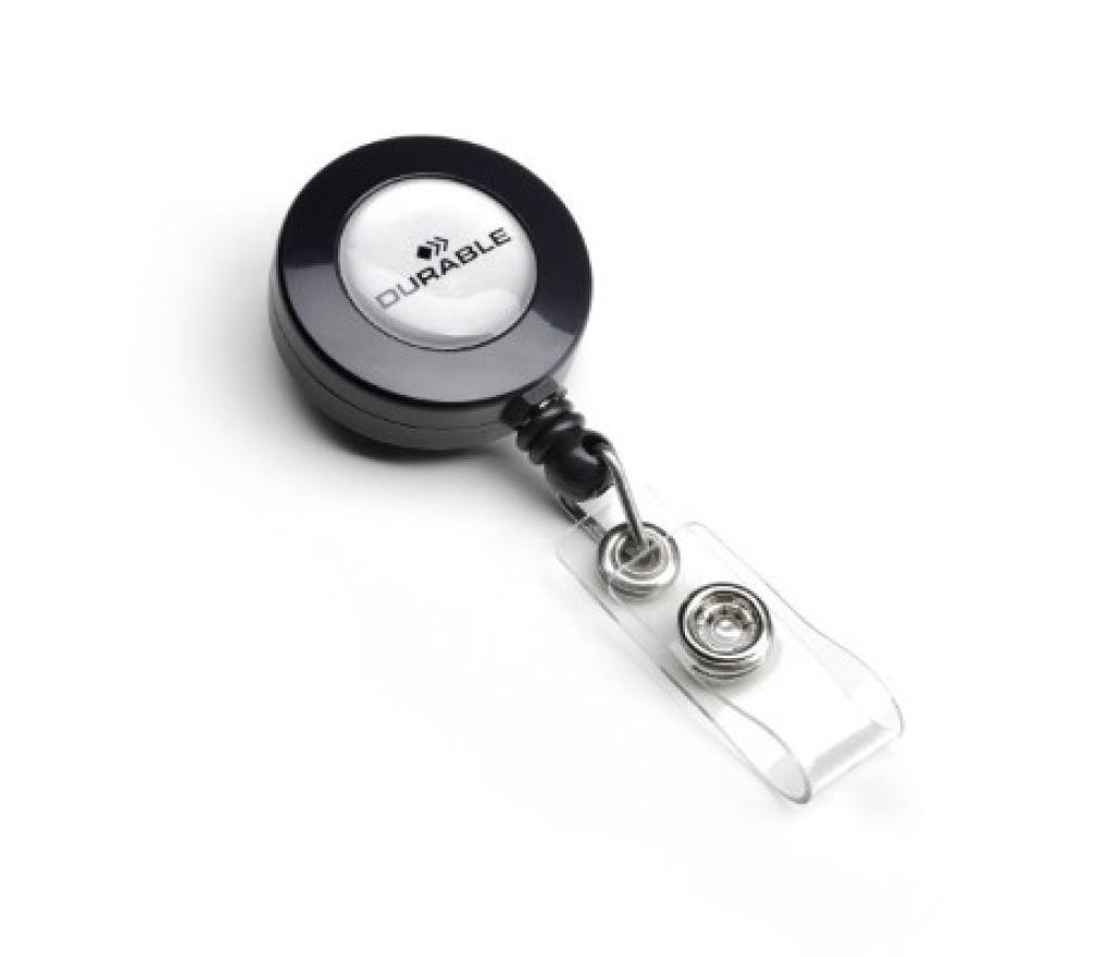 Badge afrolmechanisme Durable 8152 met drukknopsluiting - Per stuk