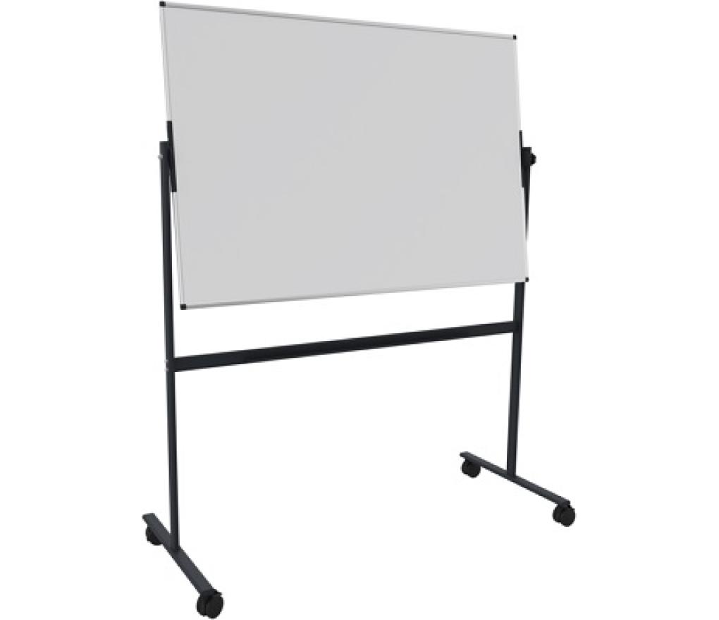 Whiteboard emaille magnetisch Unite Plus 100 x 150 cm mobiel en kantelbaar - Per stuk
