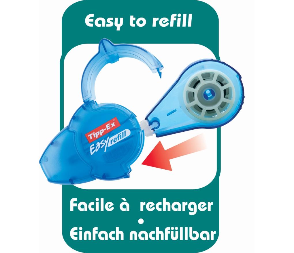 Correctieroller Tipp Ex ECOlutions Easy refill 5 mm x 14 m value pack 15 + 5 - Per stuk