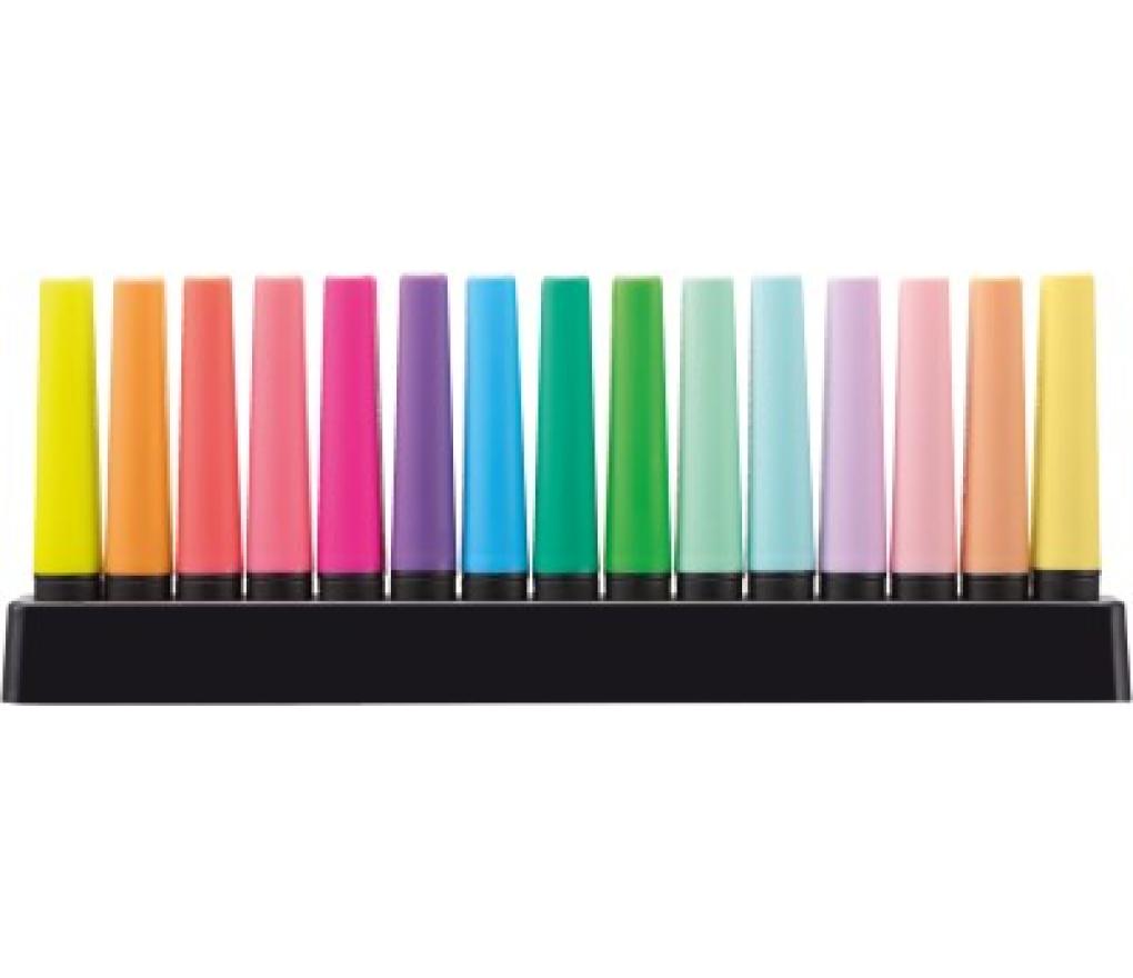 Fluostift Stabilo Boss 9 fluo original + 6 pastel deskset/15 - Per pak