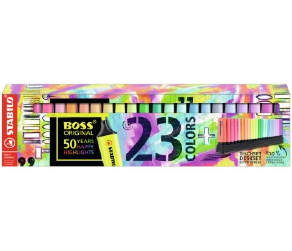 Fluostift Stabilo Boss fluo + pastel deskset/23 - Per pak